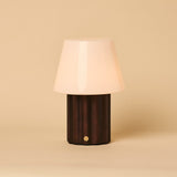 Lampe de table Javi marron foncé avec abat-jour interchangeable