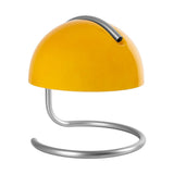 Détail de la lampe Burano jaune, métal et verre
