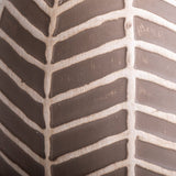 Lampe de table en céramique "folio" marron, lampe de table en céramique en marron, avec version E14, pour salle à manger, salon, couloir ou bureau, 27,50 cm de haut