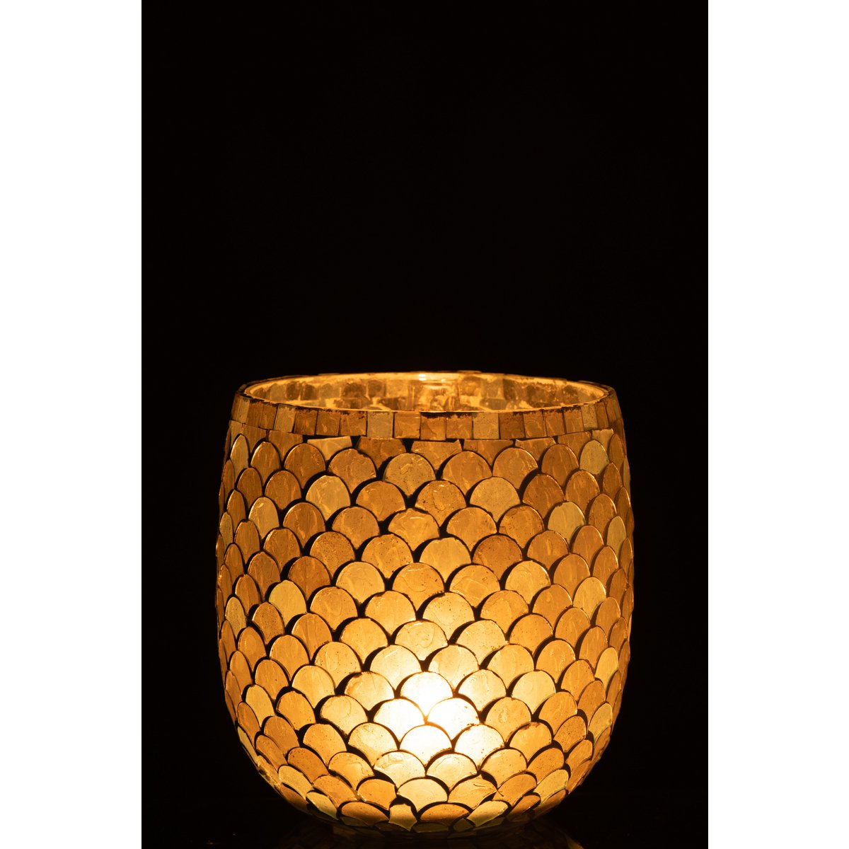 Bougeoir Mosaic J-Line, ambiance lumineuse
