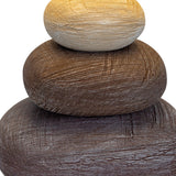 Lampe de table en céramique "Stoney", lampe de table en céramique en marron, avec douille E14, lampe de table pour salle à manger, salon, couloir ou bureau, ou comme lampe de chevet, 31 cm de haut