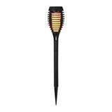 5 coffre-bas de terre LED Set "Torche" 45 cm en plastique gris, avec LED intégrée, lumière solaire pour l'extérieur