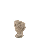 Ambiance extérieure avec le Pot de Fleurs Antique Poly Naturel
