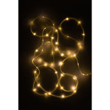 Détail de la lumière blanche chaude de la guirlande J-Line