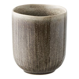Tasse Viola en céramique grise, vue de face avec motif élégant