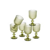 Service de verres à vin Merlot Vert clair