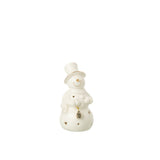 Ambiance festive avec la figurine Bonhomme de neige J-Line sur une table