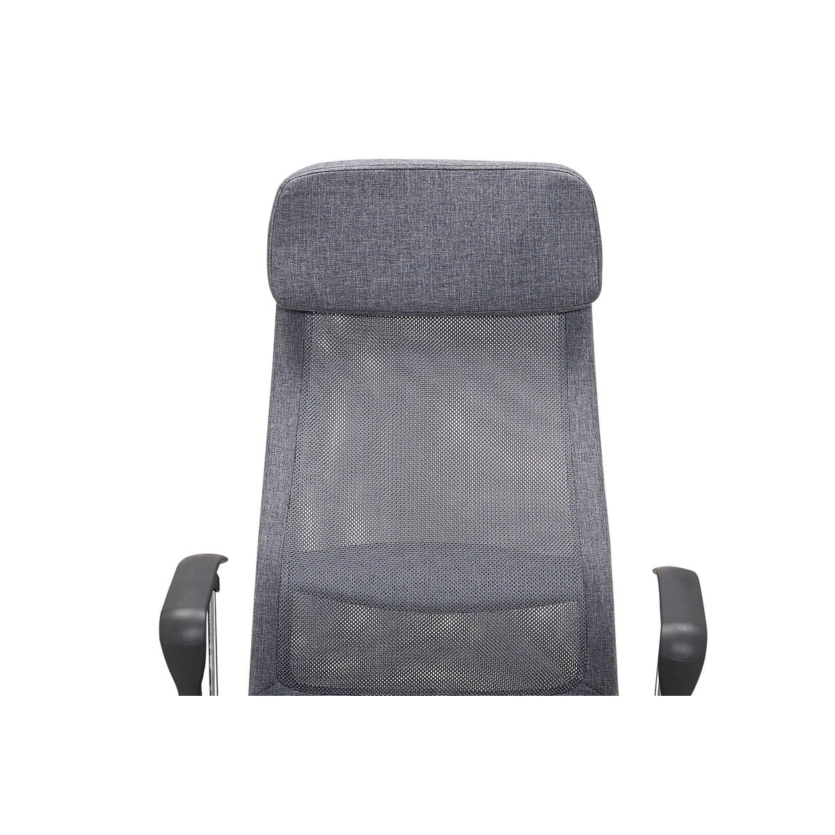 Chaise de bureau grise Moebilia avec roues en nylon