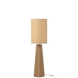 Détail de la lampe parapluie J-Line en bois naturel