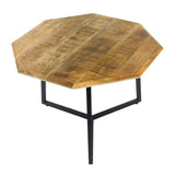 Table basse lot de 2 tables d'appoint octogonales structure métal Las Vegas