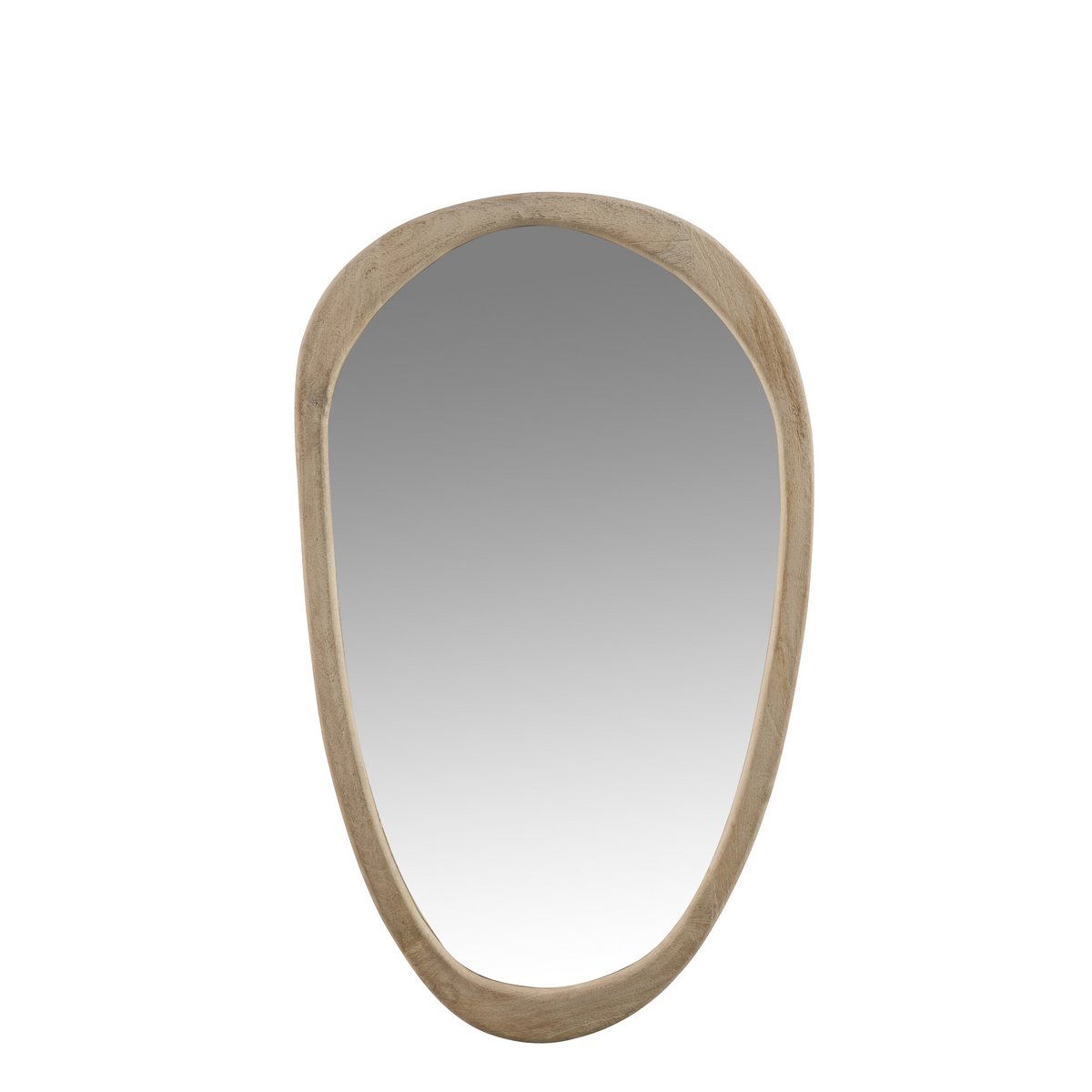 Miroir irrégulier J-Line en bois naturel - vue avant