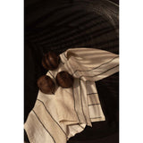 Serviette en Biscuit The Lint - Noir Naturel - 45x45