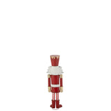 Figurine J-Line Casse-Noisette en fer, design or et blanc, vue avant