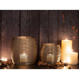 Sentier de bougeoir en 2 parties Solder Tobeight Windlichter Paris Gold ou Silver Candlers