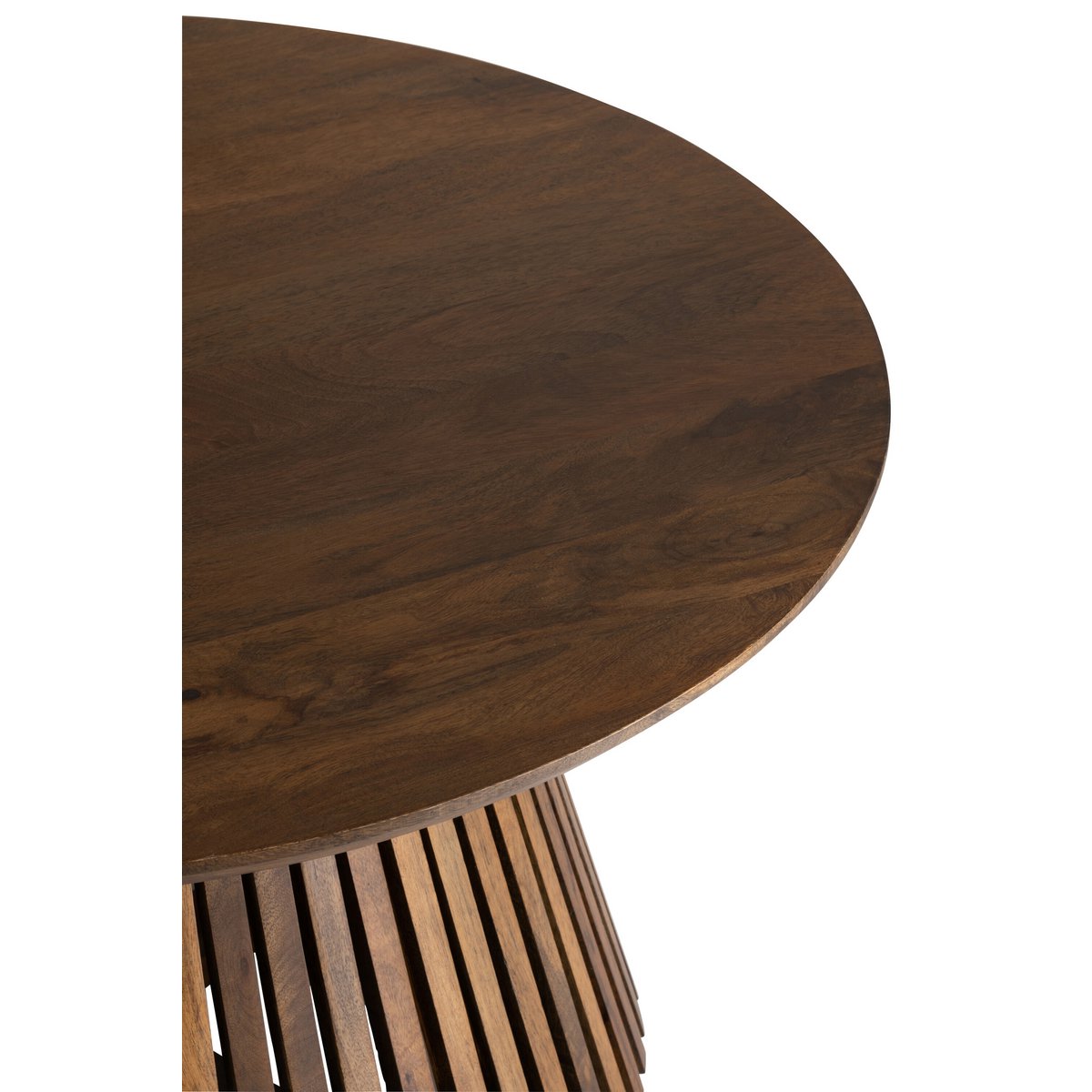 Détail de la surface en bois de la table d'appoint Vincent Manguier