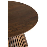 Détail de la surface en bois de la table d'appoint Vincent Manguier