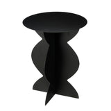 Table d'appoint Rafi Noir en fer robuste avec finition élégante