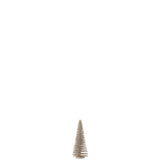 Arbre de Noël grège décoratif J-Line avec paillettes scintillantes