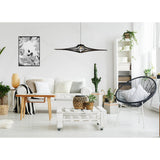 Suspension Design bois noir D90cm SINGING BLACK