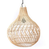 Lampe en rotin | Abat-jour Boho | Lampe à suspension KENARI