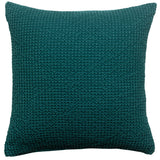 Coussin recyclé Maia Pétrole 45 x 45