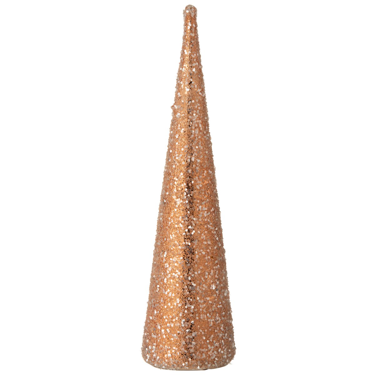 Décoration Cone Pearls J-Line en verre saumon foncé - vue avant