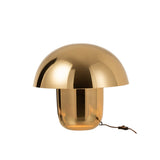 Lampe J-Line Mushroom en métal doré vue de face