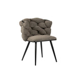 Chaise rock taupe (Lot de 2)