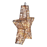 2 décoration de Noël à LED "Star en métal" Ø 25 cm-christmas décorations en métal et textile de nature, avec des LED fermement intégrés