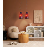 Lampe en verre 2 FLG. "Individuel"