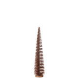 Sapin de Noël décoratif J-Line pailleté - plastique - marron - moyen