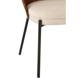 Vue latérale de la chaise Lone J-Line, montrant sa silhouette élégante.