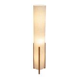 Lampe de table "Matilda" lampe de table classique avec apparence naturelle à travers le bois et l'écran de tissu, socket E27, 110 cm de haut