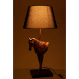 Lampe de table J-Line Devant de cheval dans un salon élégant, ambiance cosy