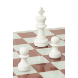 Détail du design élégant du plateau d'échecs J-Line