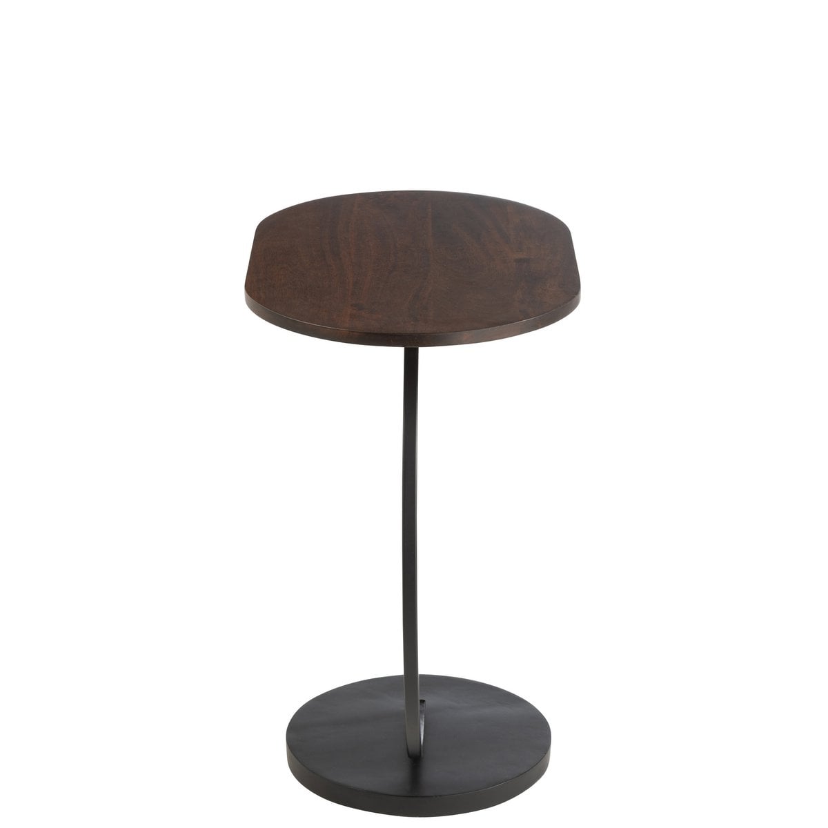 Vue latérale de la table Swoosh J-Line, mettant en avant sa hauteur