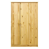 Armoire à trois portes en pin massif avec finition laquée