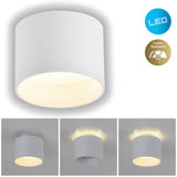 Spot LED "trios" Ø 10 cm blanc, en métal et en plastique avec des LED intégrées