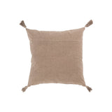 Coussin J-Line Brush marron, détail du tissu en velours