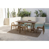 Vue latérale de la chaise Paxi avec pieds inclinés