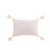 Coussin J-Line sapins de Noël en coton blanc - vue avant