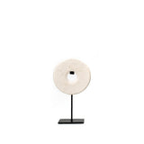 Le disque de marbre sur support - Blanc - S