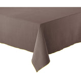 Nappe recyclée Grace Café 140x140, couleur café avec texture élégante