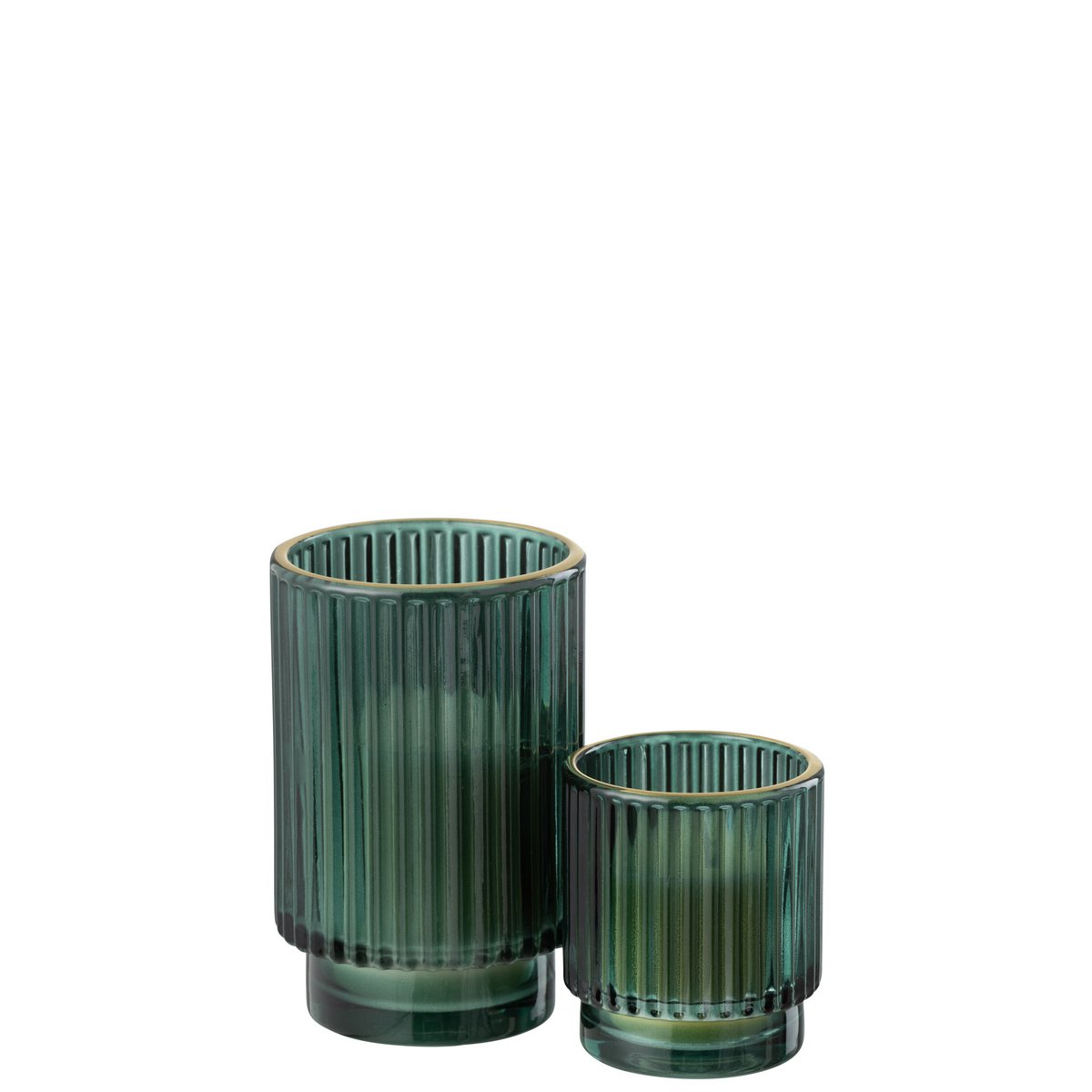 Bougie J-Line Breeze sur une table, ambiance décorative scandinave