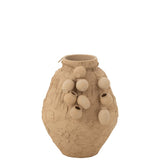 Détails du vase Kermits en céramique - finition naturelle