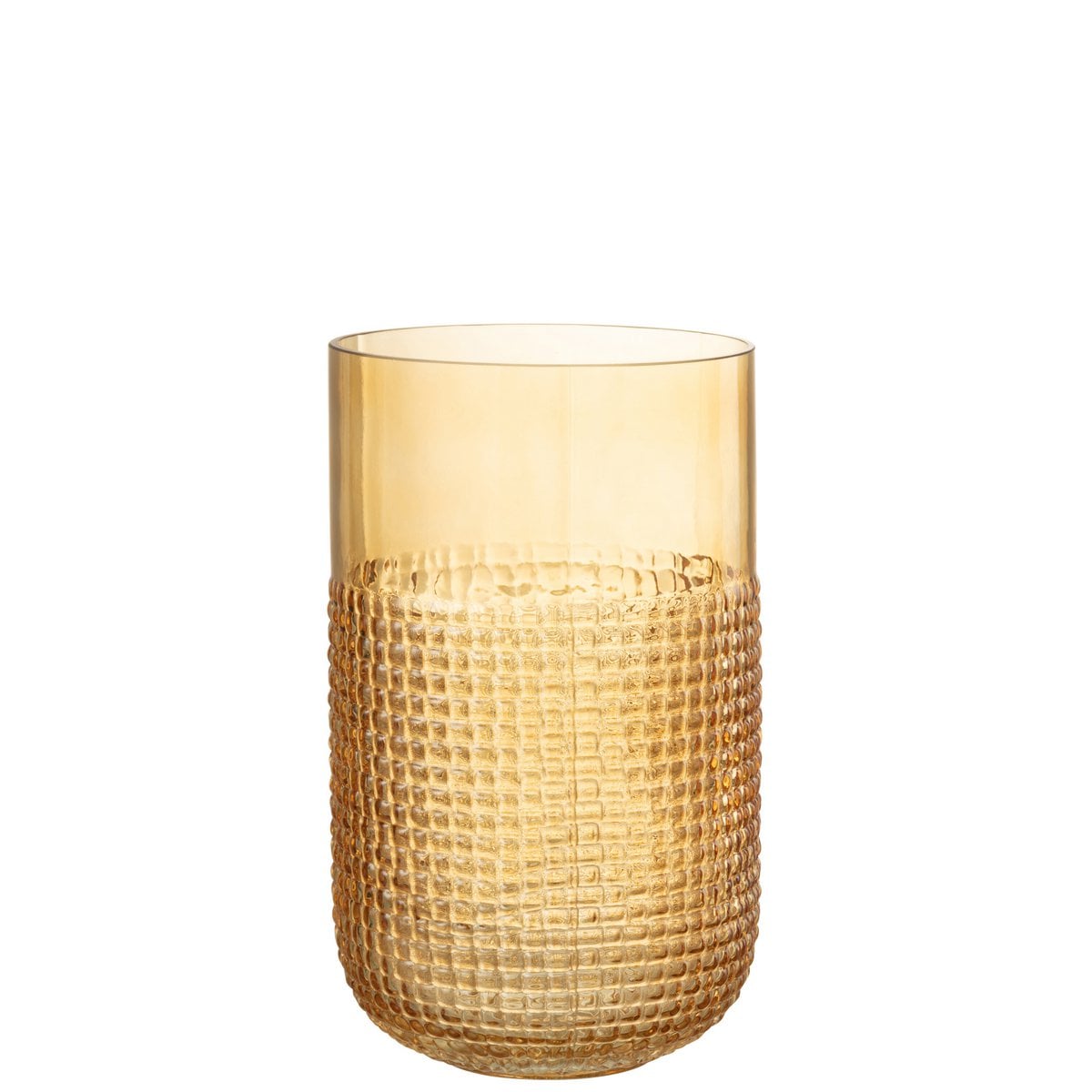 Vase J-Line Pattern en verre orange, mise en scène décorative
