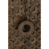 Détail des matériaux du buffet J-Line, manguier et MDF