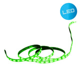 LED "Stripe" env. 5 m de long, avec 2 liants flexibles et alimentation en fiche; 300 LED, vert.