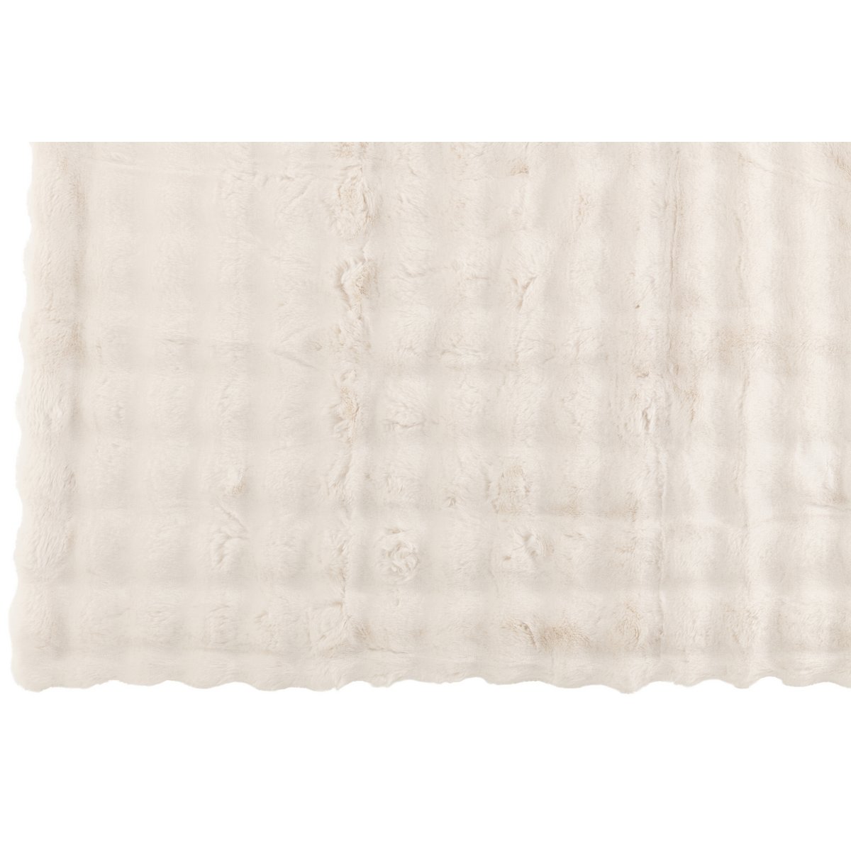 Détail du plaid J-Line Wave, texture polyester