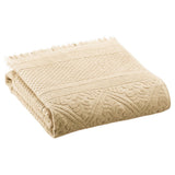 Drap de douche uni Zoe Vanille 70 x 140